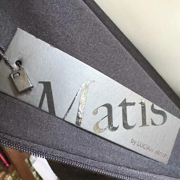 Matis by Lucian Matis Retro Style 50s 60s Beaded Sheath Dress M - Picture 10 of 12